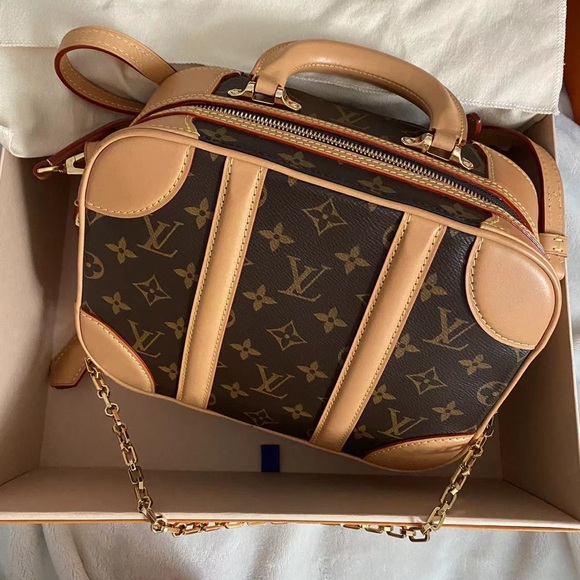 Louis Vuitton Ltd edition mini luggage monogram top handle shoulder brown purse - Picture 11 of 15